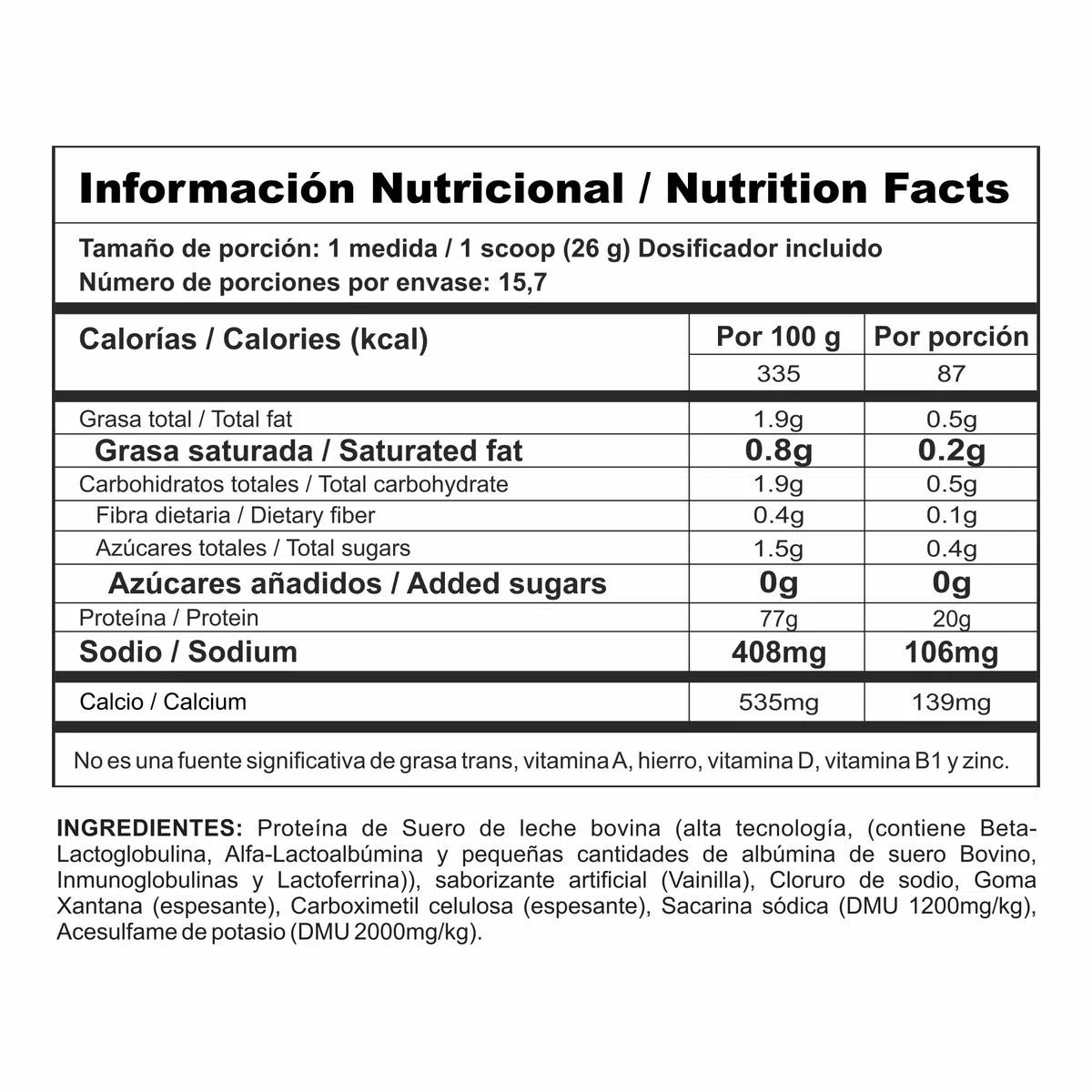 Bipro Classic 0.9 Lb Nutramerican - Imagen 2