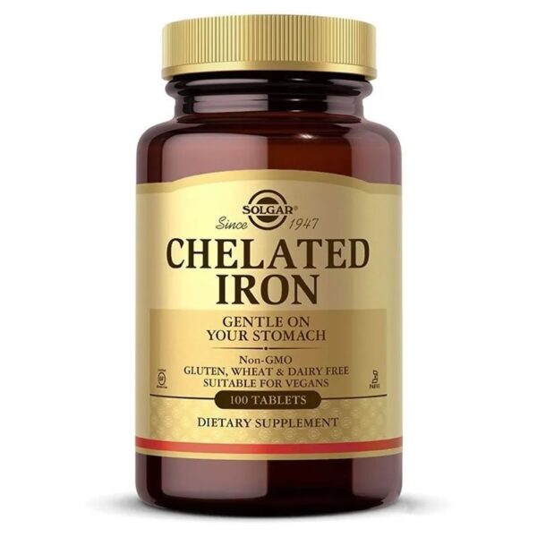 Chelated Iron 100 Tabletas Solgar