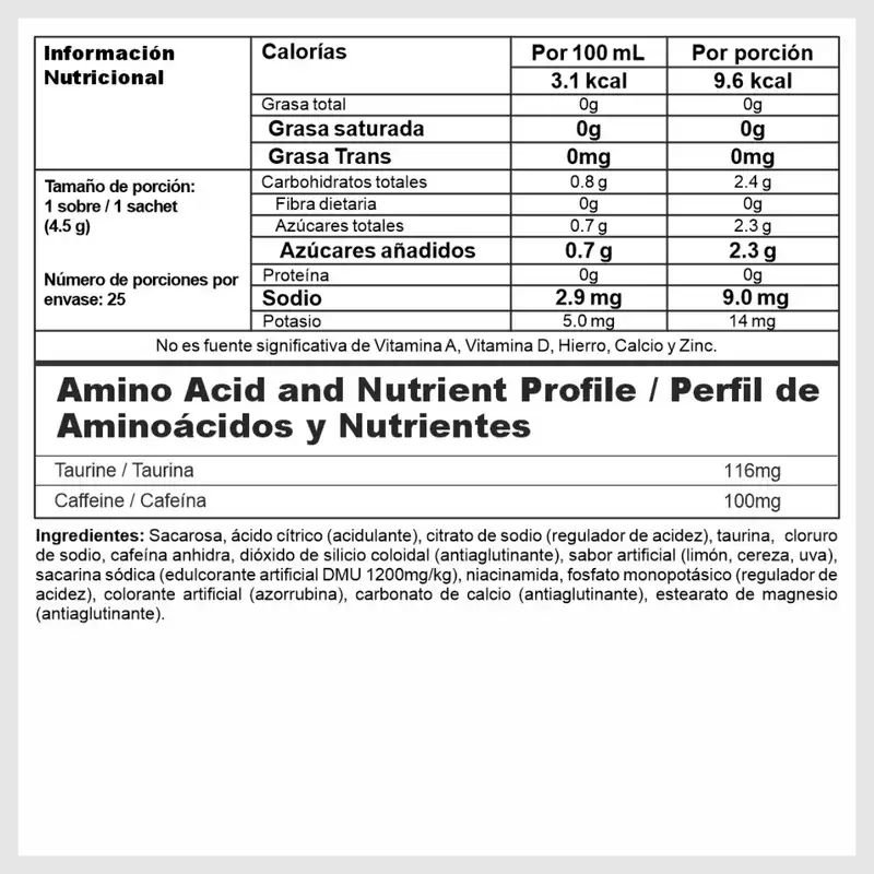 Energy X 25 Sobres Nutramerican - Imagen 2