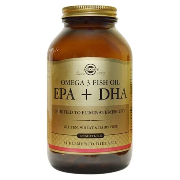 Epa + Dha 1000 Mg 120 Cápsulas Solgar