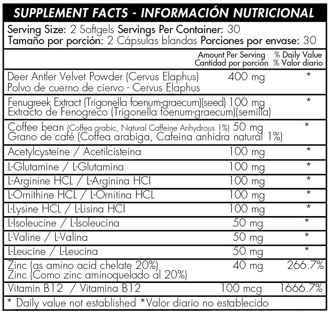 Hgh-On 60 Softgels Healthy Sports - Imagen 2