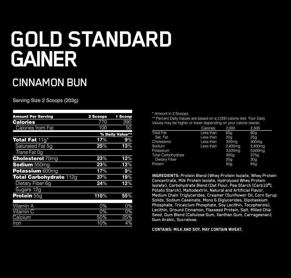 Gold Standard Gainer · 10 lb Optimum Nutrition - Imagen 2