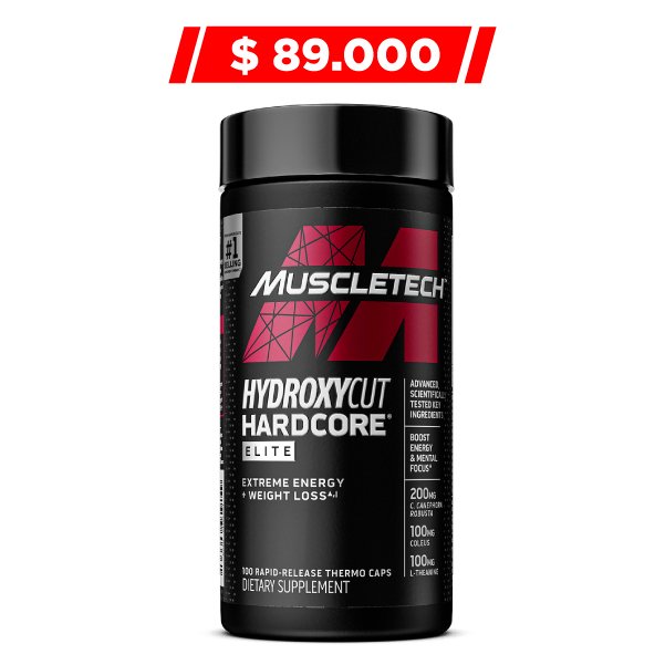 Hydroxycut Hardcore Elite · 100 Caps Muscletech