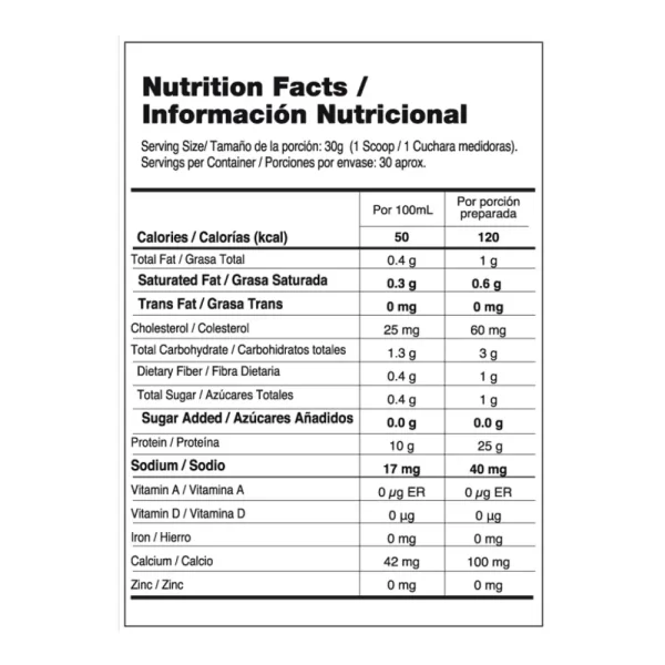Alternative view of 100% Whey Elite Vainilla 2 Lb Vitanas