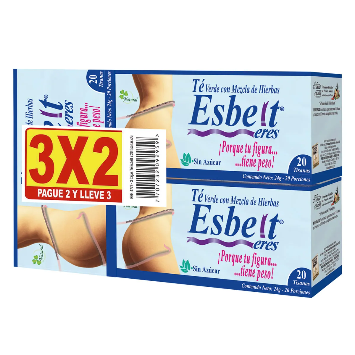 Te Esbelt Eres Pague: 2 Und Lleve: 3 Und Natural Freshly