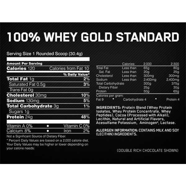 Alternative view of Gold Standard 100% Whey 22 serv Optimum Nutrition